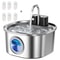 HydraSense Wireless Stainless Steel Pet Water Fountain 101oz Automatic Drinking Station 11