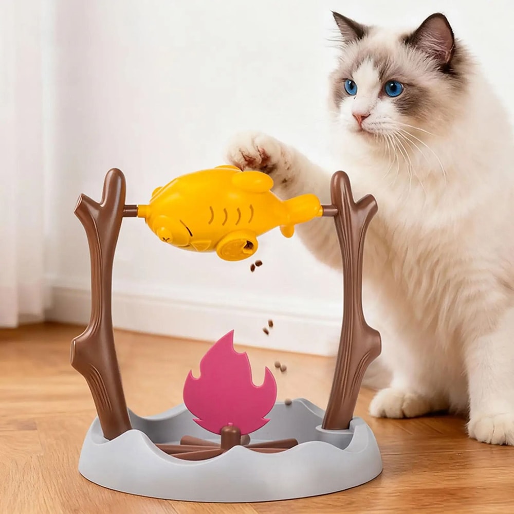 Campfire Chicken Interactive Slow Feeder Toy For Cats Dogs 0