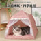 CozyNest Calming Cat Tent Bed With Cushioned Floor For Cats Small Dogs 2