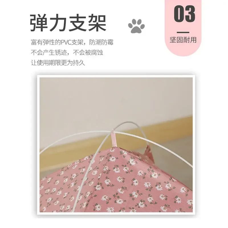 CozyNest Calming Cat Tent Bed With Cushioned Floor For Cats Small Dogs 3