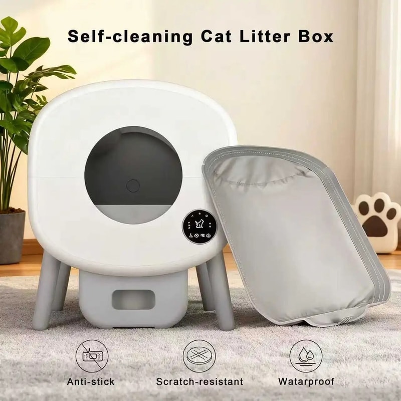 Reusable Soft Fabric Liner For Automatic Cat Litter Boxes 0