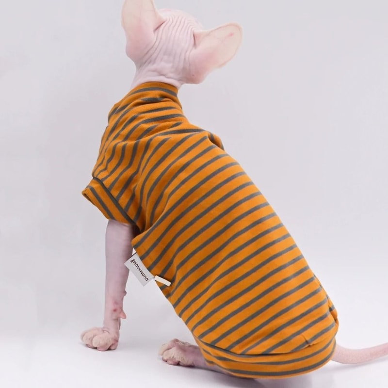 Breathable Cotton Summer Vest For Sphynx Cats And Small Pets 1