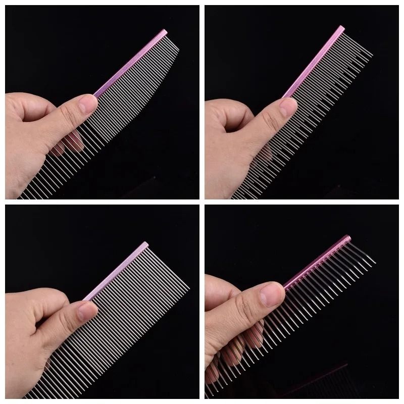 Professional Stainless Steel Pet Grooming Comb For Cats And Dogs 2
