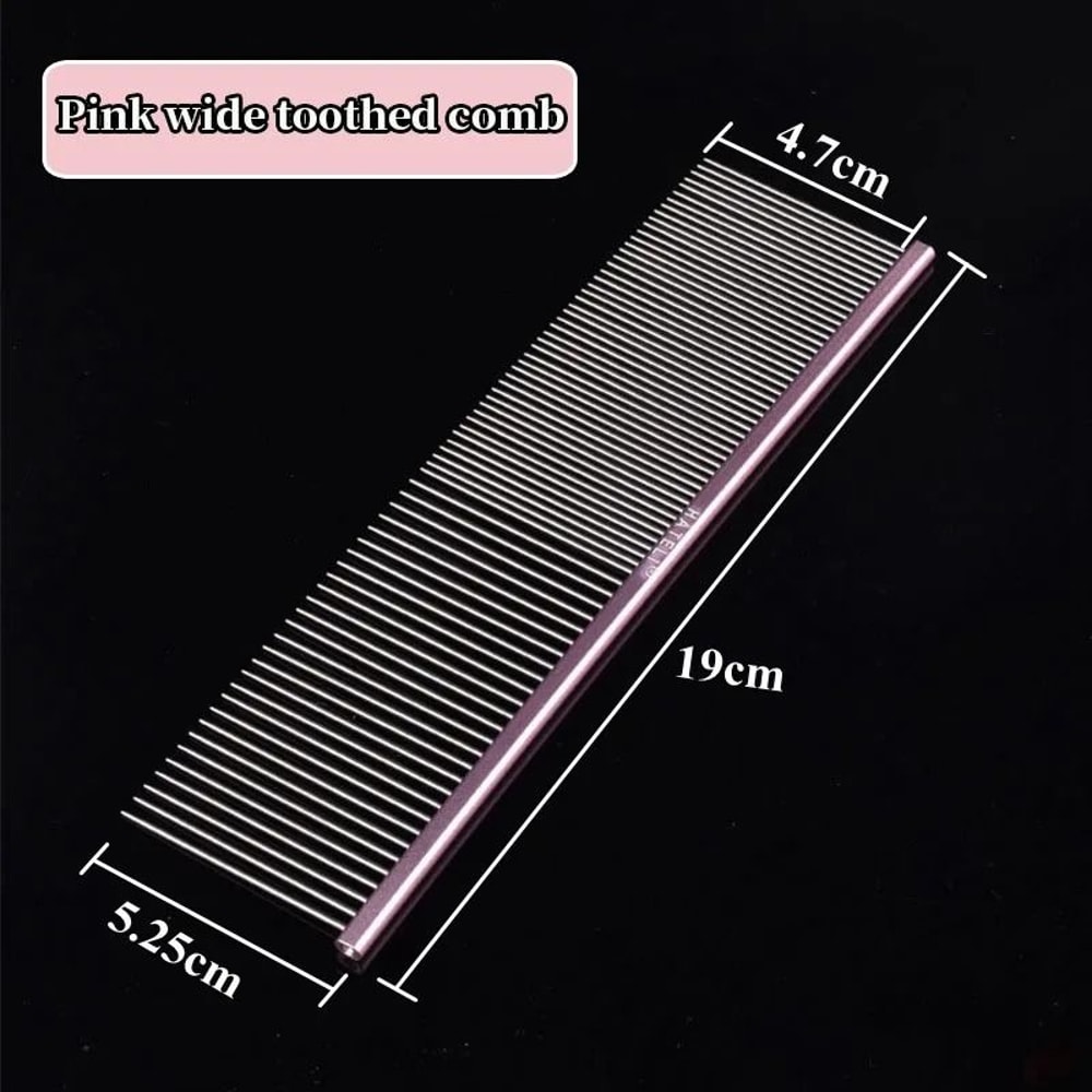 Professional Stainless Steel Pet Grooming Comb For Cats And Dogs 10