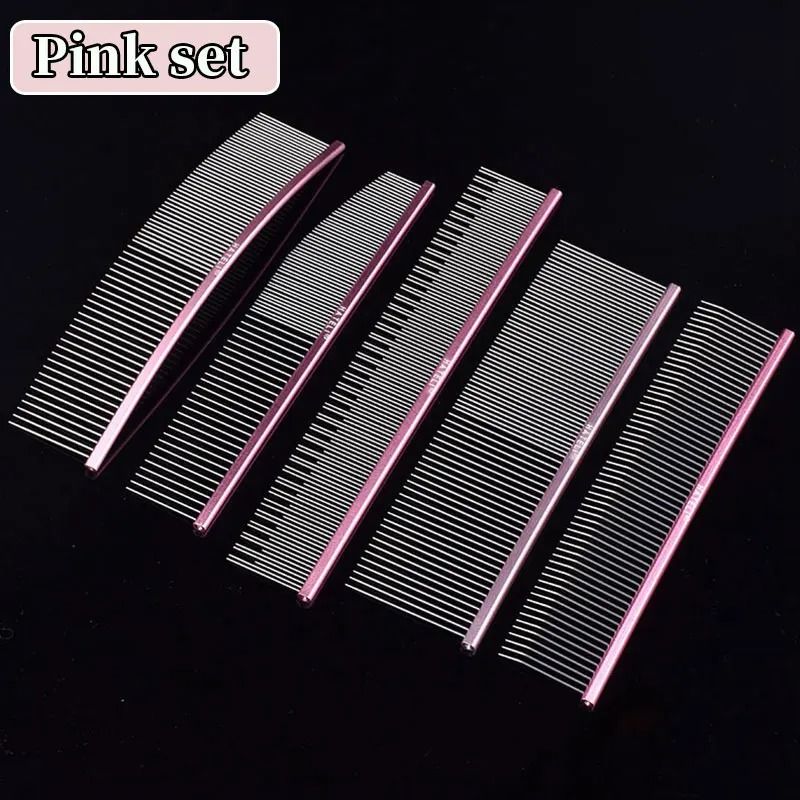 Professional Stainless Steel Pet Grooming Comb For Cats And Dogs 11