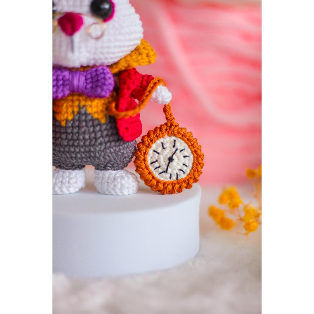 AMIGURUMI PATTERN White Rabbit Crochet Pattern Lewis Carroll Alice In Wonderland PDF Pattern 4