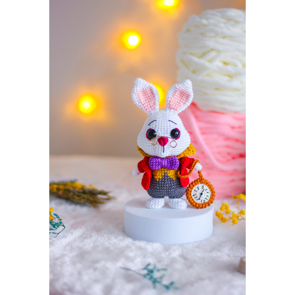 AMIGURUMI PATTERN White Rabbit Crochet Pattern Lewis Carroll Alice In Wonderland PDF Pattern 5