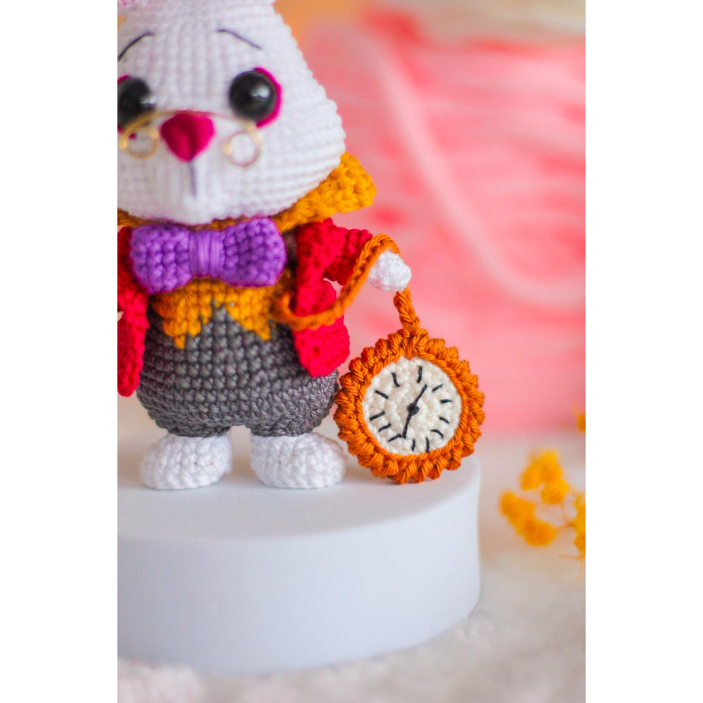 AMIGURUMI PATTERN White Rabbit Crochet Pattern Lewis Carroll Alice In Wonderland PDF Pattern 7