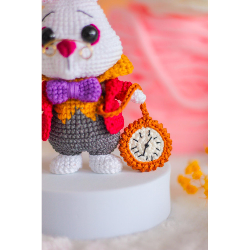 AMIGURUMI PATTERN White Rabbit Crochet Pattern Lewis Carroll Alice In Wonderland PDF Pattern 7