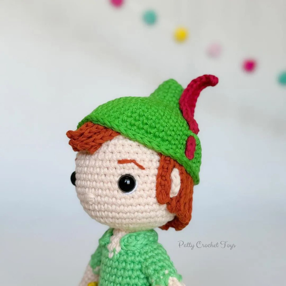 Peter Pan Amigurumi Crochet Pattern PDF  Cute Storybook Hero Plush Toy DIY Instant Download Digital