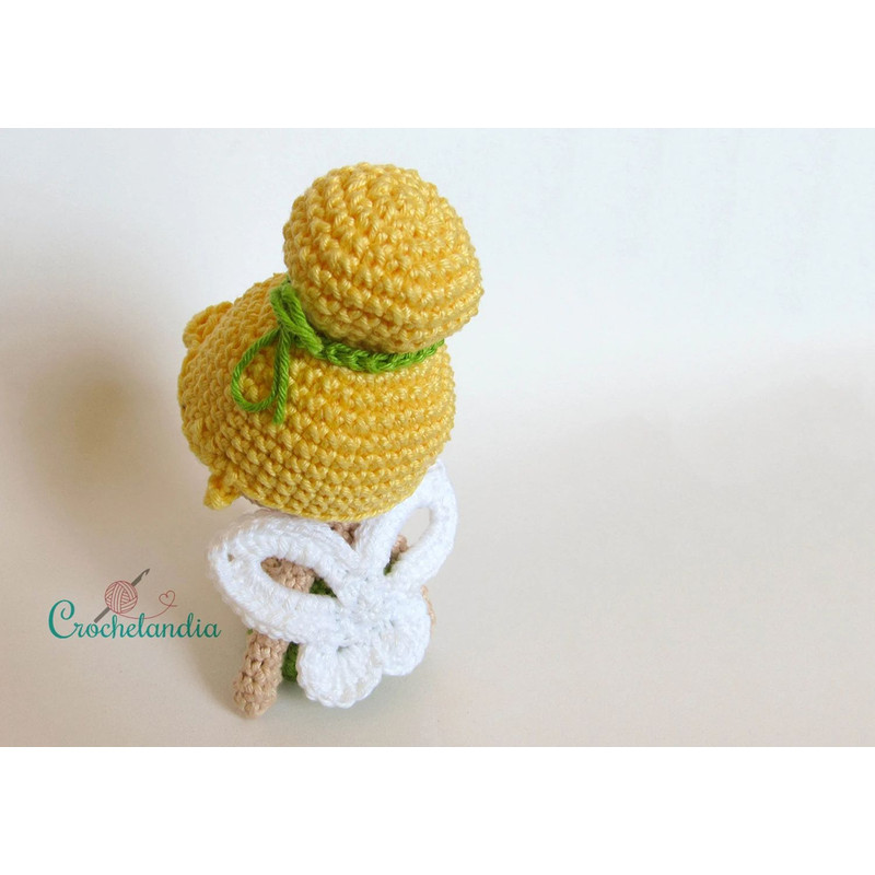 Tinker Bell Inspired Amigurumi Crochet Pattern  Cute Fairy Doll Digital PDF DIY Soft Plush Toy Gift 4