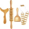 6in1 Wood Therapy Massage Tools Lymphatic Drainage Body Sculpting Kit For Maderoterapia Colombian