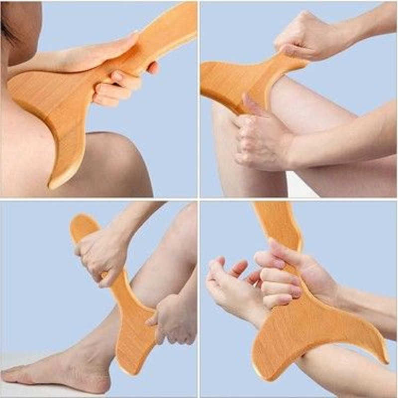 6in1 Wood Therapy Massage Tools  Lymphatic Drainage  Body Sculpting Kit For Maderoterapia Colombian
