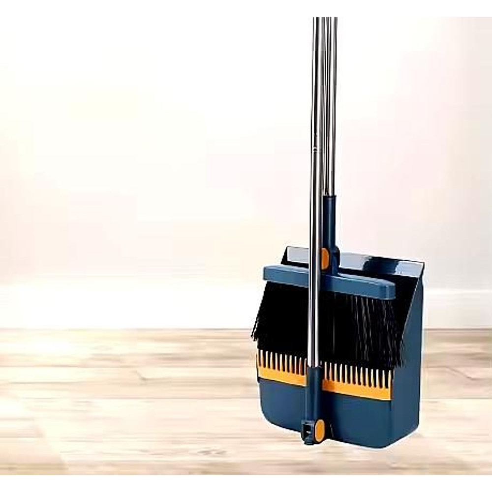 3in1 Rotatable Foldable Magnetic Broom  Dustpan Set With SelfCleaning Teeth  Ideal For Pet Hair  Co 6