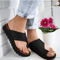 Womens OpenToe Wedge Platform Slippers AntiSlip Thick Sole Casual Outdoor Sandals 0