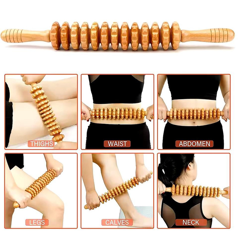 6in1 Wood Therapy Massage Tools  Lymphatic Drainage  Body Sculpting Kit For Maderoterapia Colombian 3
