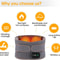 Electric Heating Waist Massager Belt Vibration Hot Compress Support With 3Level Adjustment 5