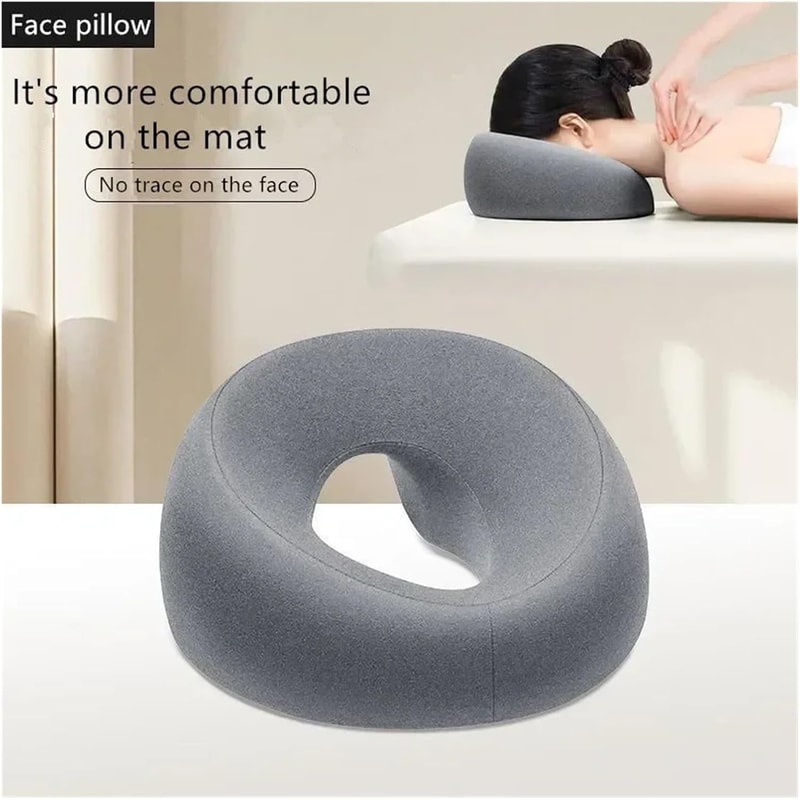 Face Down Memory Foam Pillow Prone Support For Desk Naps Massage And PostSurgery Recovery 1