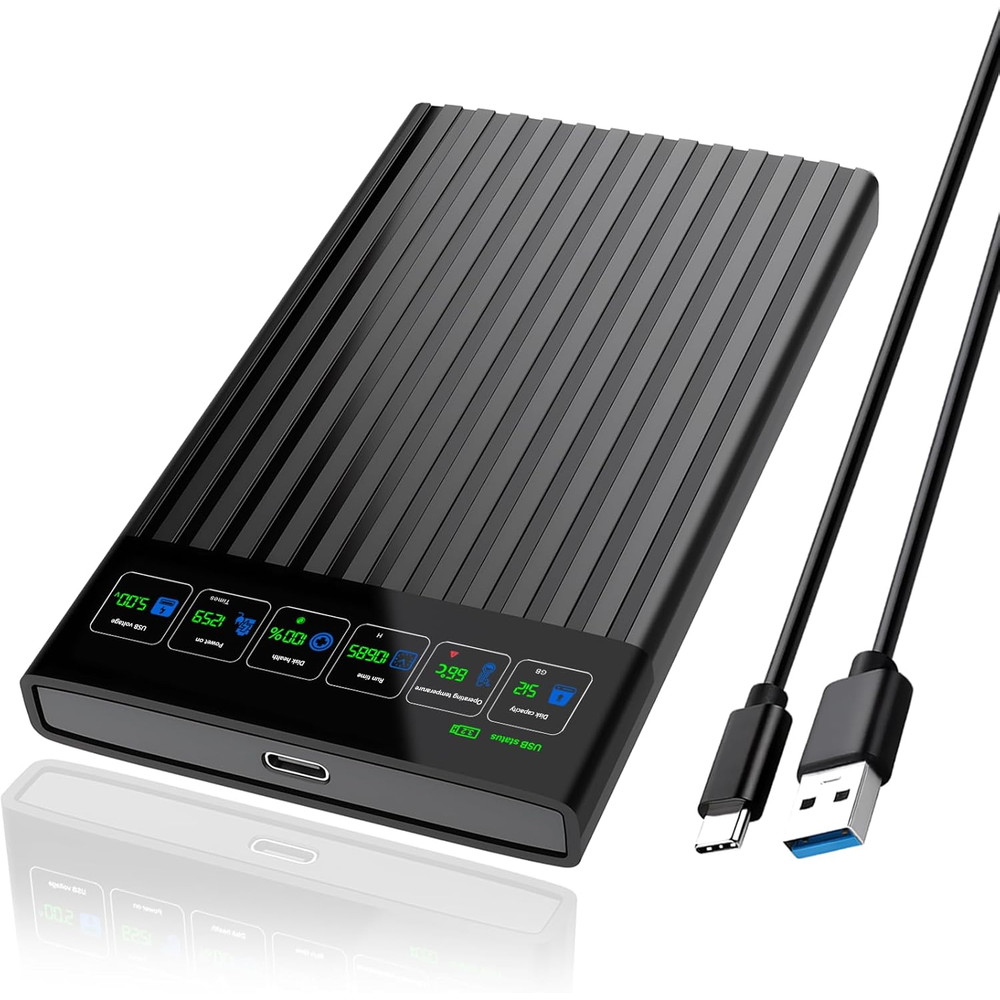 25 SATA To USB 31 Enclosure  HighSpeed 6Gbps Portable HDDSSD Case 0