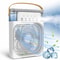 3in1 Mini Air Cooler With Humidifier LED Night Light Portable USB Desktop Fan 6