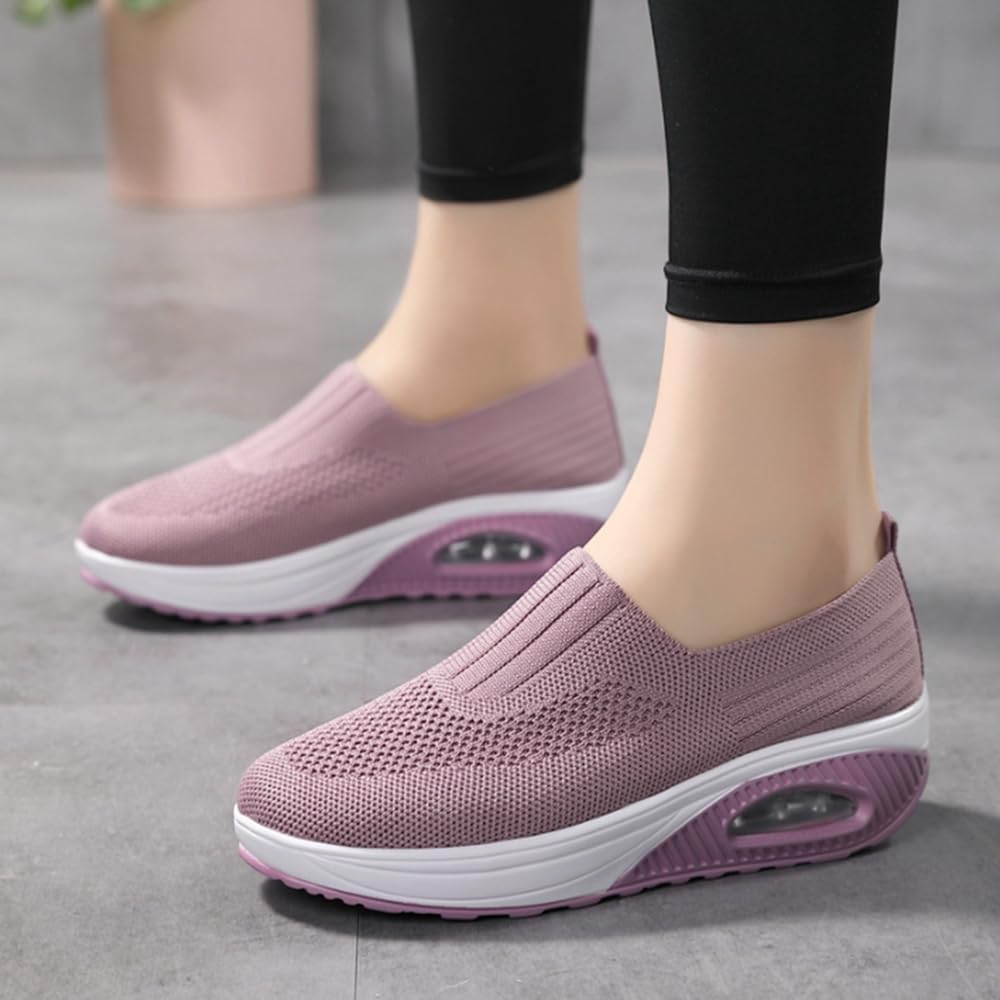 ComfortStride Women Orthopedic Walking Shoes With Air Cushion NonSlip Wedge Sole 8