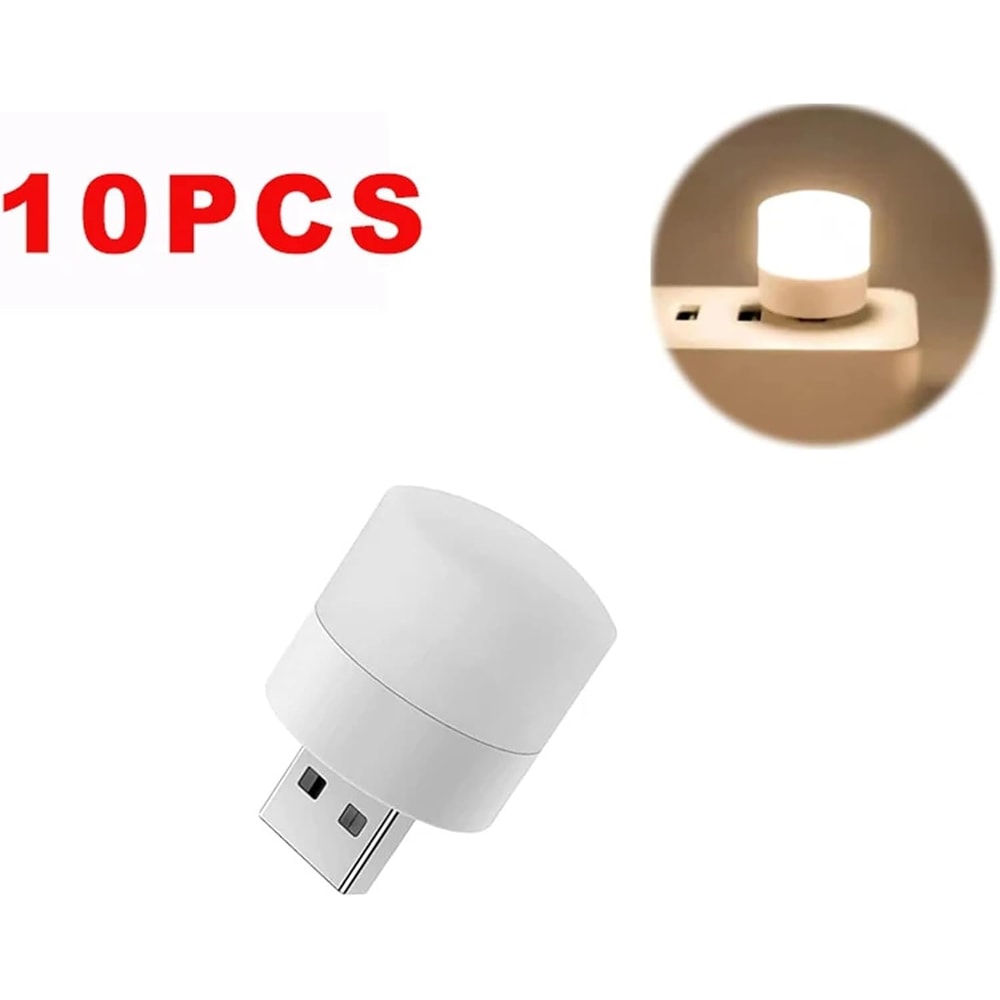 Mini USB LED Night Light Portable EyeCare Lamp For Reading Travel Power Outages 6