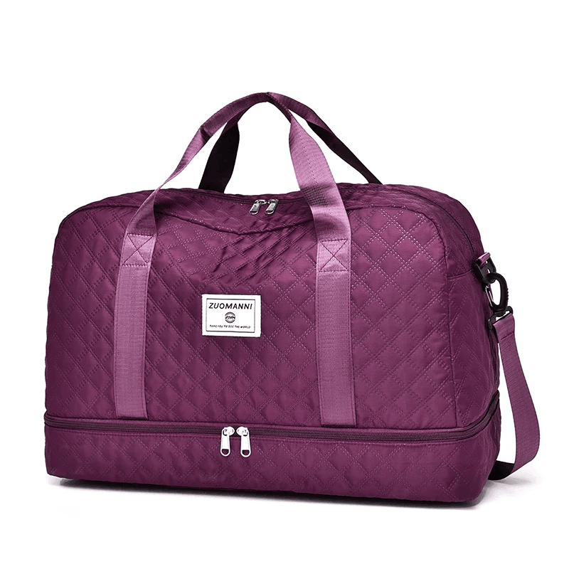 Lightweight Travel Duffel Bag  Large Capacity Portable Weekender  Gym Storage Tote 12