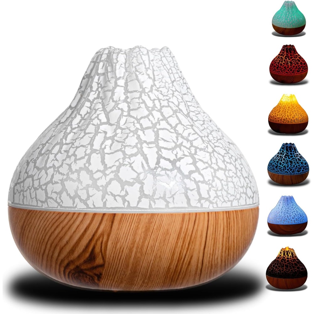 Volcano Mist 300ml USB Air Humidifier With 7Color Night Light Desktop Aromatherapy Diffuser Purif 0
