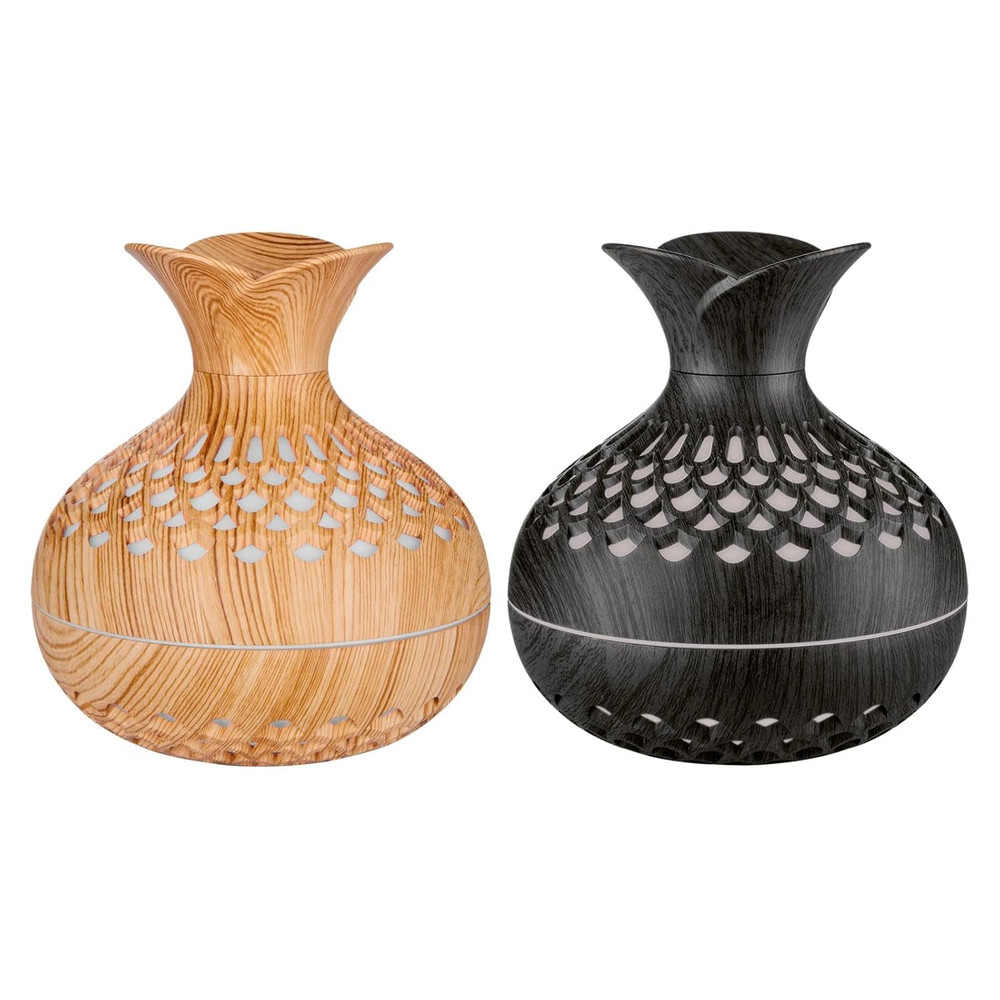 SerenityMist 300ml Wood Grain USB Aroma Diffuser  Humidifier 2