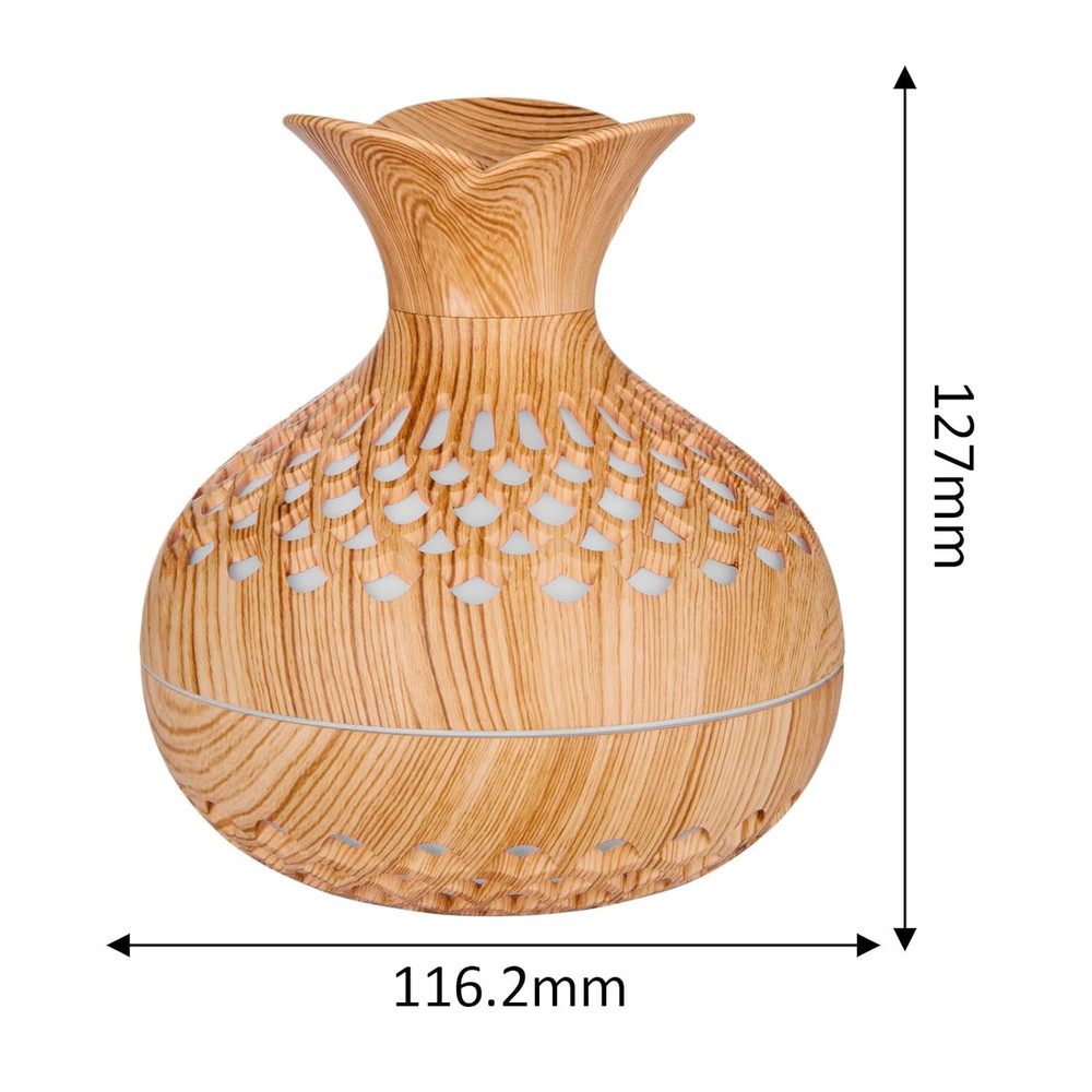 SerenityMist 300ml Wood Grain USB Aroma Diffuser  Humidifier 5