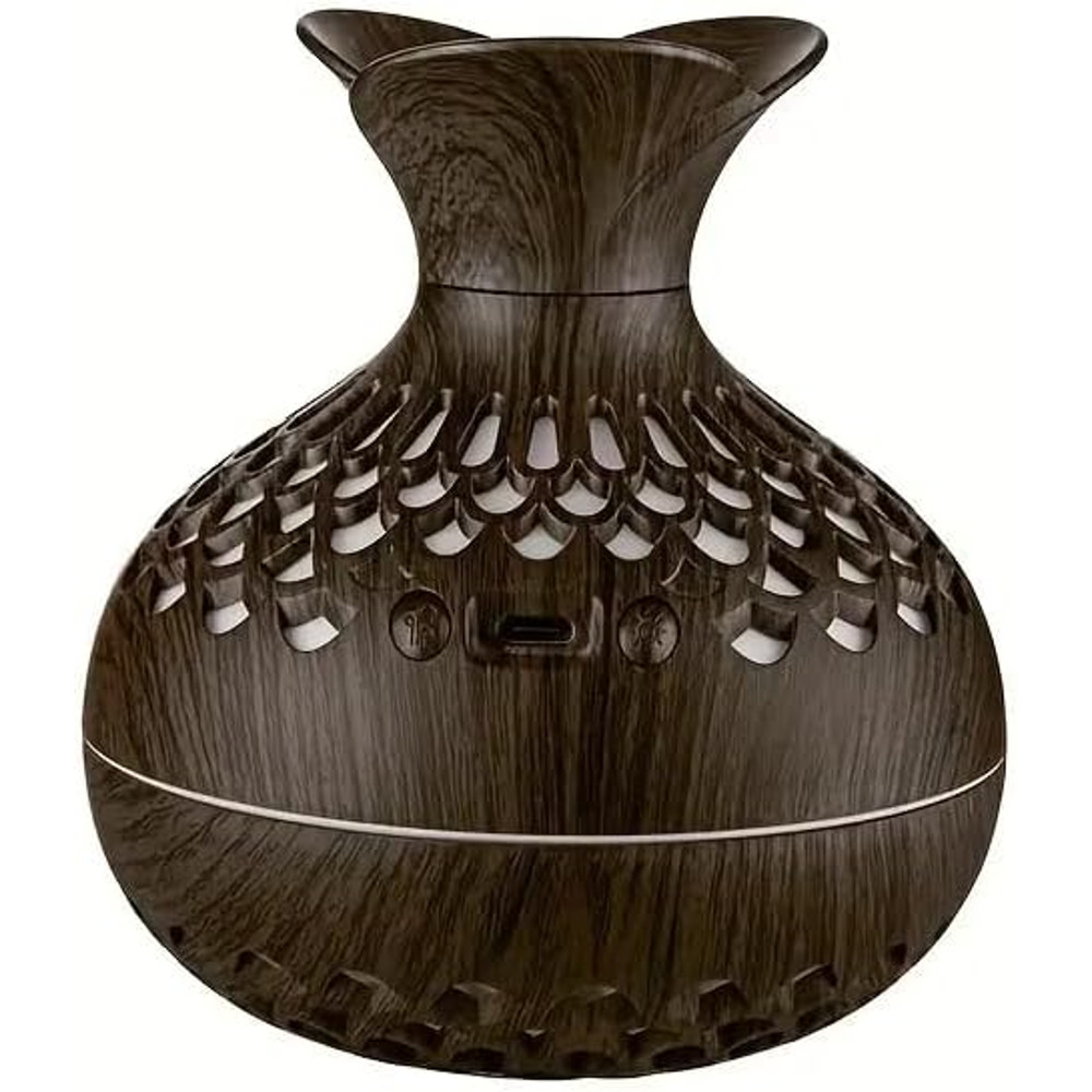 SerenityMist 300ml Wood Grain USB Aroma Diffuser  Humidifier 8