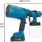 Cordless HVLP Paint Sprayer 600W Handheld Electric Paint Gun With 3 Spray Patterns And 800 6