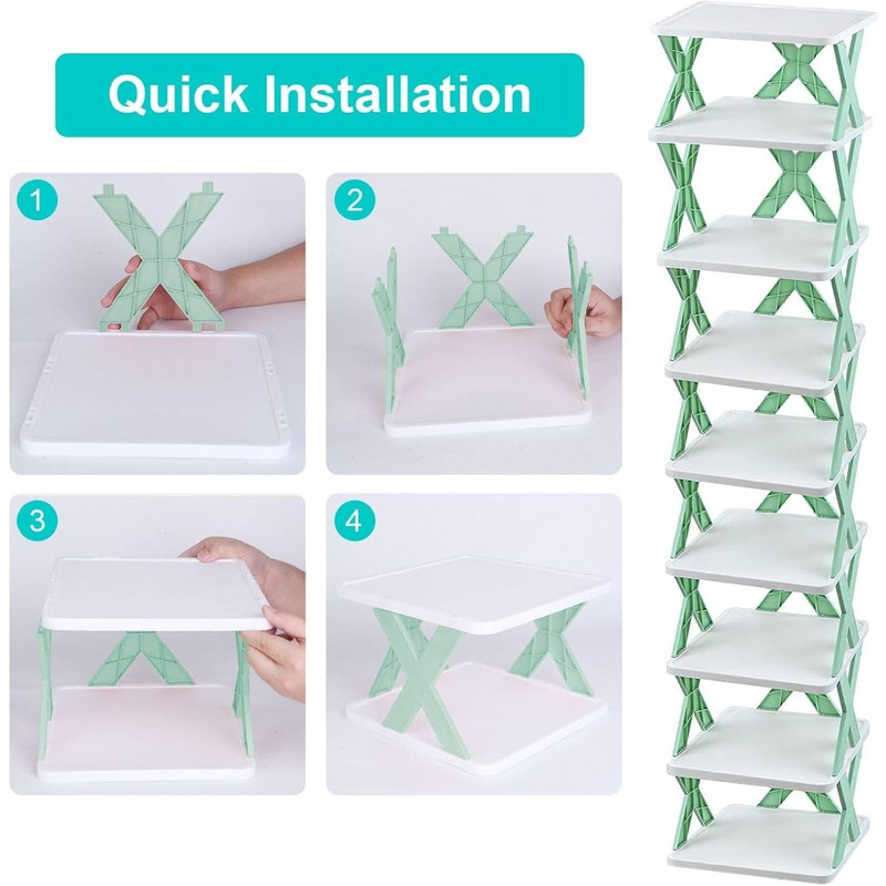Modular MultiLayer Shoe Rack Organizer  SpaceSaving Detachable Storage Solution 10