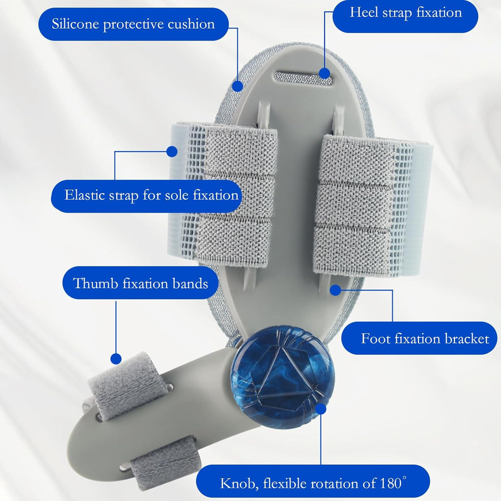 Adjustable Bunion Corrector With Rotating Toe Separator  Unisex Foot Alignment Brace For Hallux Val 3