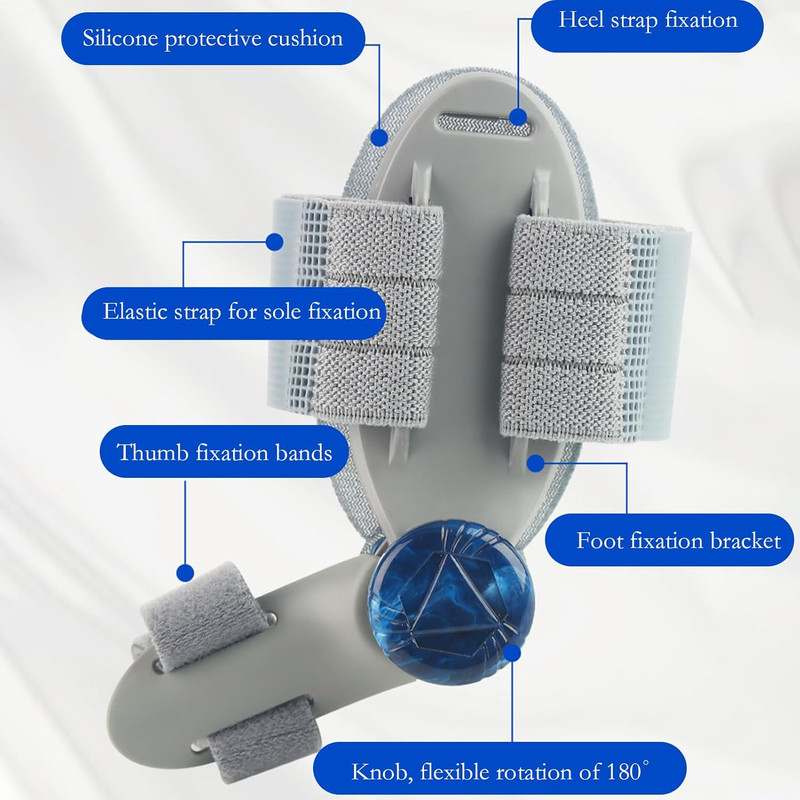 Adjustable Bunion Corrector With Rotating Toe Separator  Unisex Foot Alignment Brace For Hallux Val 3