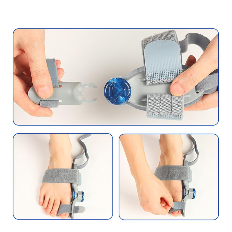 Adjustable Bunion Corrector With Rotating Toe Separator  Unisex Foot Alignment Brace For Hallux Val 2