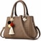 Elegant Embroidered Messenger Bag Stylish Women Leather Shoulder Handbag With Charm Accent 1