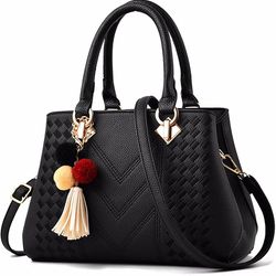 elegant embroidered messenger bag stylish women leather shoulder handbag with charm accent