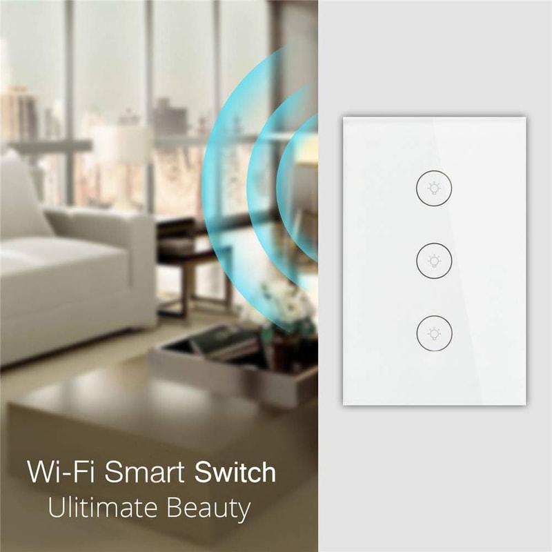 Tuya Smart WiFi Touch Light Switch No Neutral Required Alexa Google Home Compatible 1