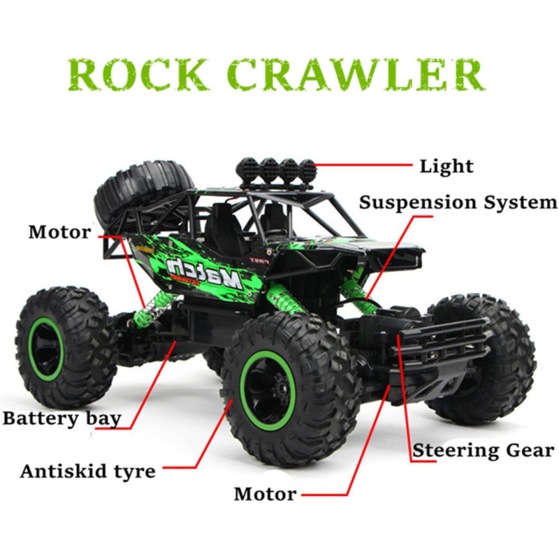 HighSpeed 4WD RC Car For Kids OffRoad Buggy With 24GHz Remote Control 5