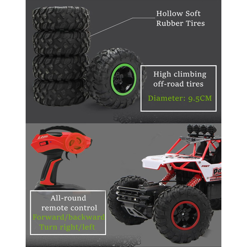 HighSpeed 4WD RC Car For Kids OffRoad Buggy With 24GHz Remote Control 6