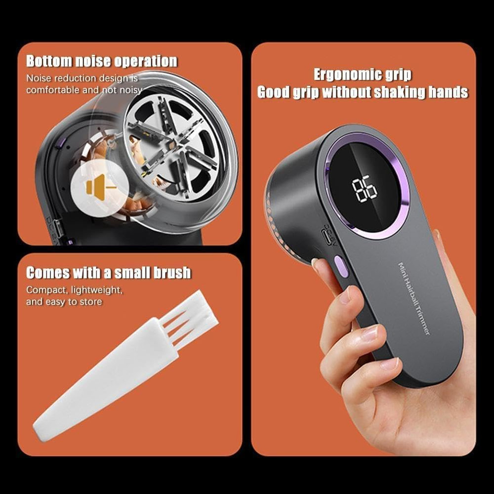 Rechargeable Fabric Shaver With LED Display  Electric Lint  Fuzz Remover For Sweaters Clothing  Uph 5