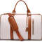 Foldable PU Leather Travel Duffel Large CarryOn Weekender Bag For Women Business  Leisure Trips 7