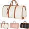 Foldable PU Leather Travel Duffel Large CarryOn Weekender Bag For Women Business  Leisure Trips 8
