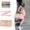 Foldable PU Leather Travel Duffel Large CarryOn Weekender Bag For Women Business Leisure Trips 3
