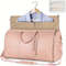 Foldable PU Leather Travel Duffel Large CarryOn Weekender Bag For Women Business  Leisure Trips 5