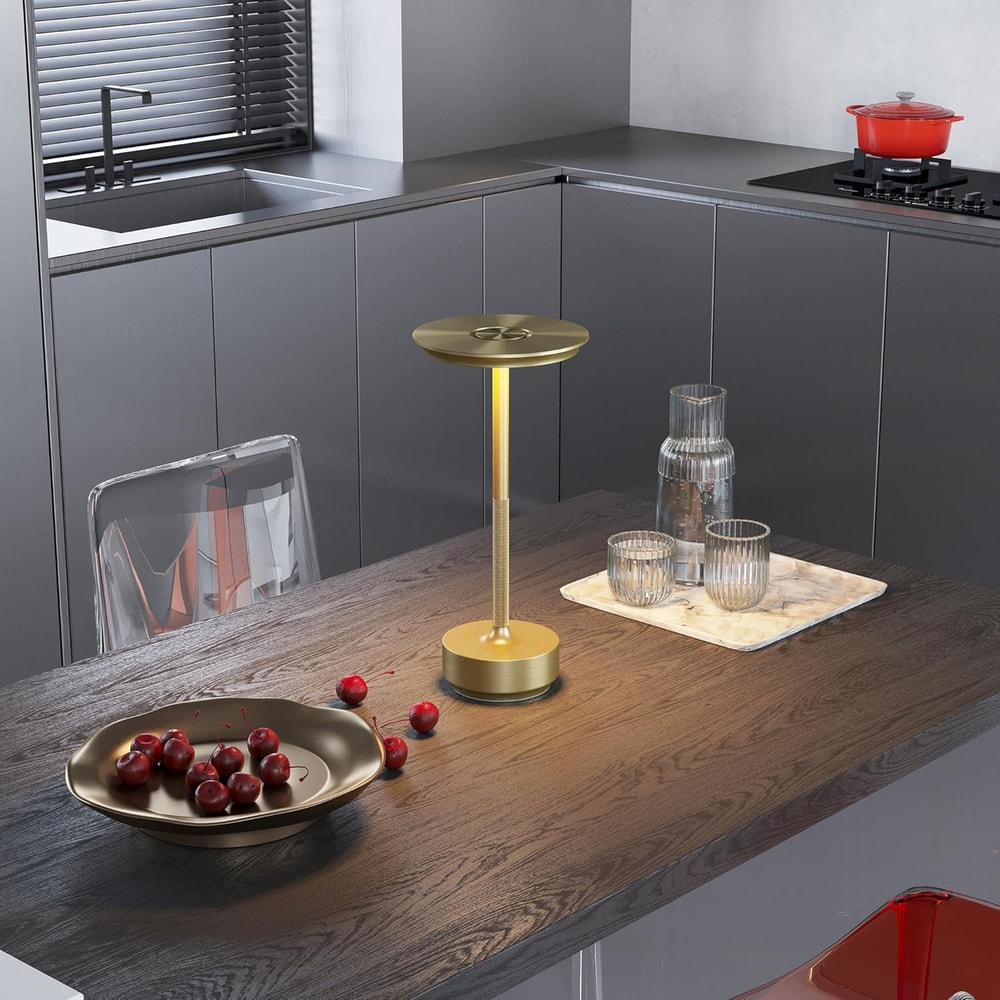 Wireless Touch Dimming LED Table Lamp Rechargeable Ambient Light For Home Bar Restaurant 2