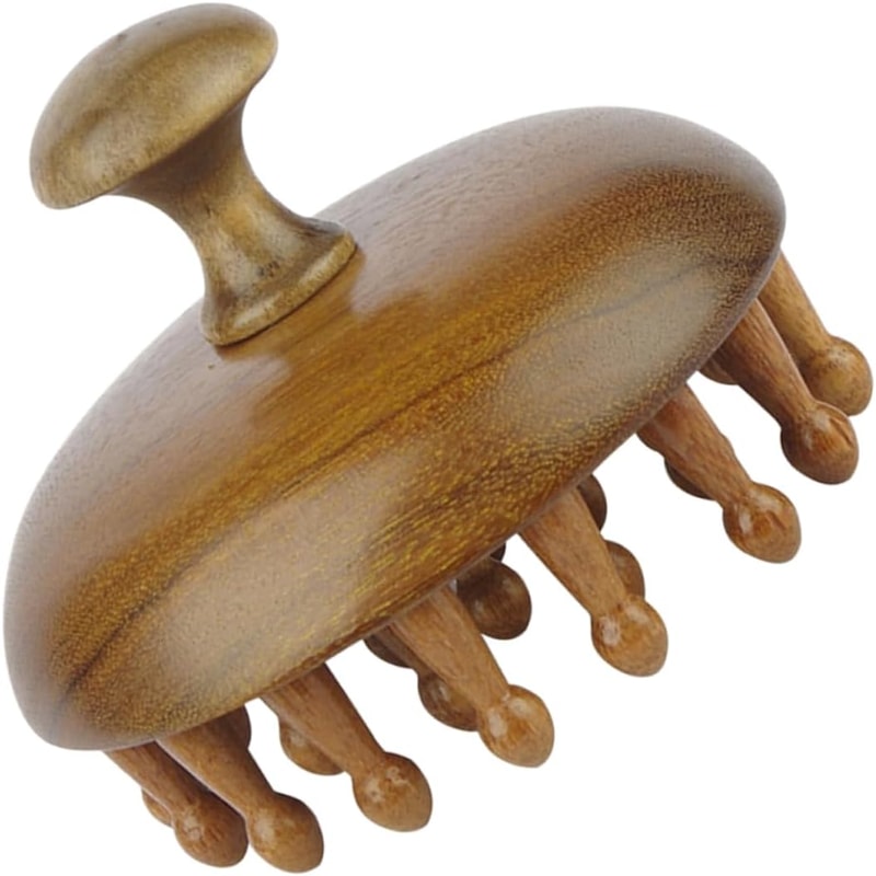 MultiFunctional Sandalwood Massage Comb Scalp Stimulator Body Guasha Tool 1