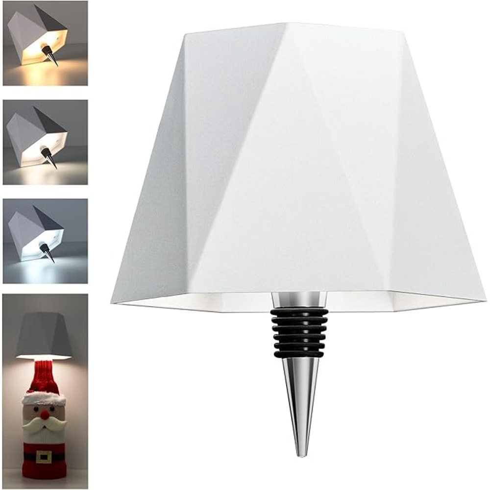 Wireless Bottle Table Lamp Touch Control Night Light With 3 Color Modes Stepless Dimming 16