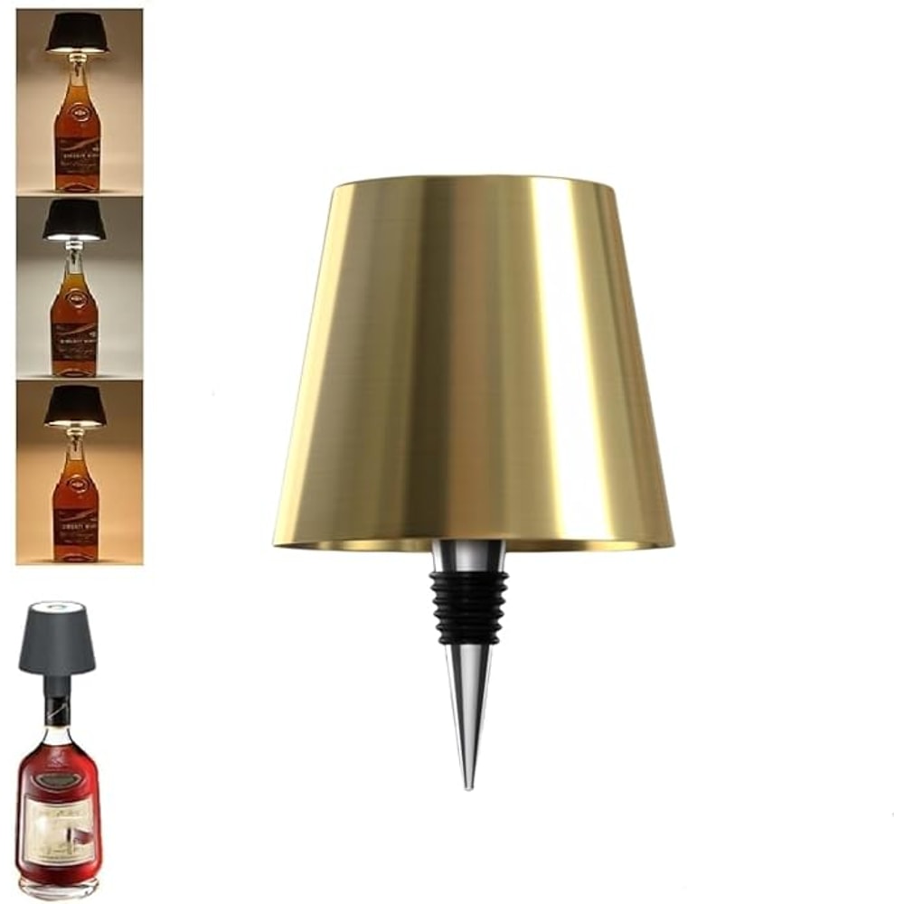 Wireless Bottle Table Lamp Touch Control Night Light With 3 Color Modes Stepless Dimming 10